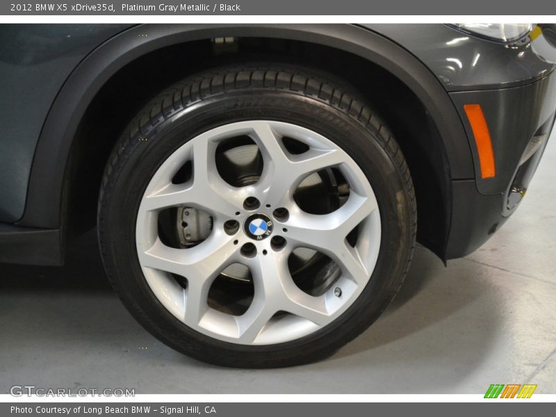 Platinum Gray Metallic / Black 2012 BMW X5 xDrive35d