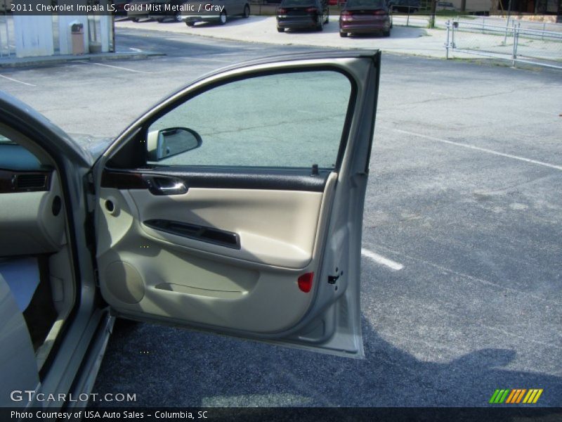 Gold Mist Metallic / Gray 2011 Chevrolet Impala LS