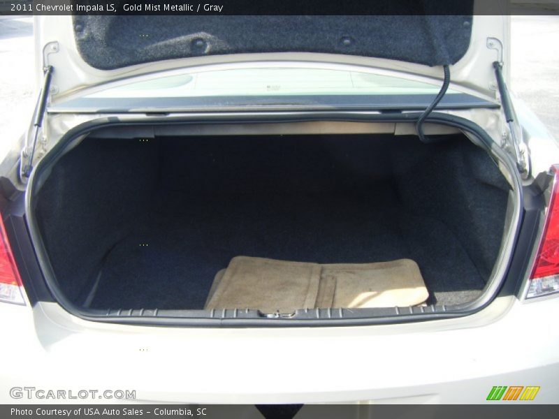 Gold Mist Metallic / Gray 2011 Chevrolet Impala LS