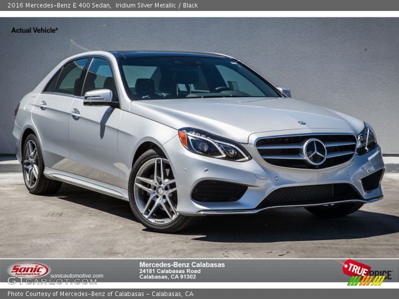 Iridium Silver Metallic / Black 2016 Mercedes-Benz E 400 Sedan