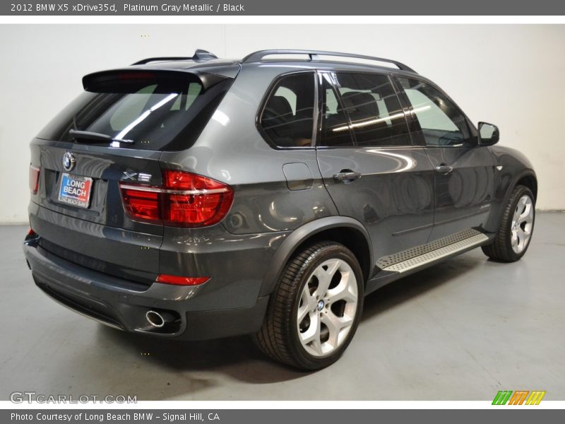 Platinum Gray Metallic / Black 2012 BMW X5 xDrive35d