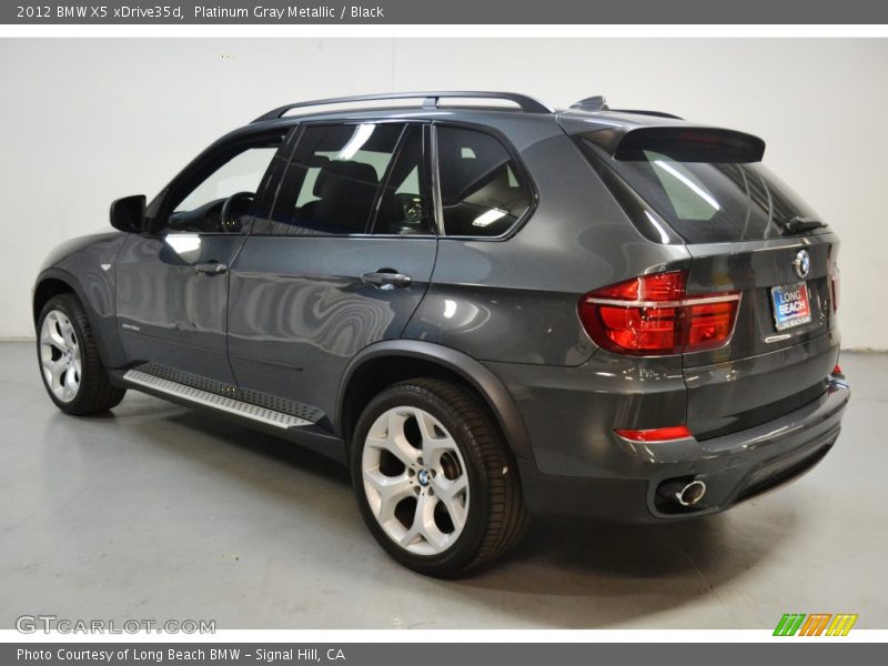 Platinum Gray Metallic / Black 2012 BMW X5 xDrive35d