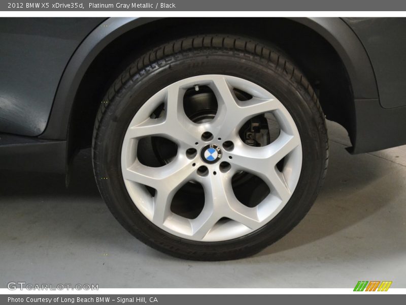 Platinum Gray Metallic / Black 2012 BMW X5 xDrive35d
