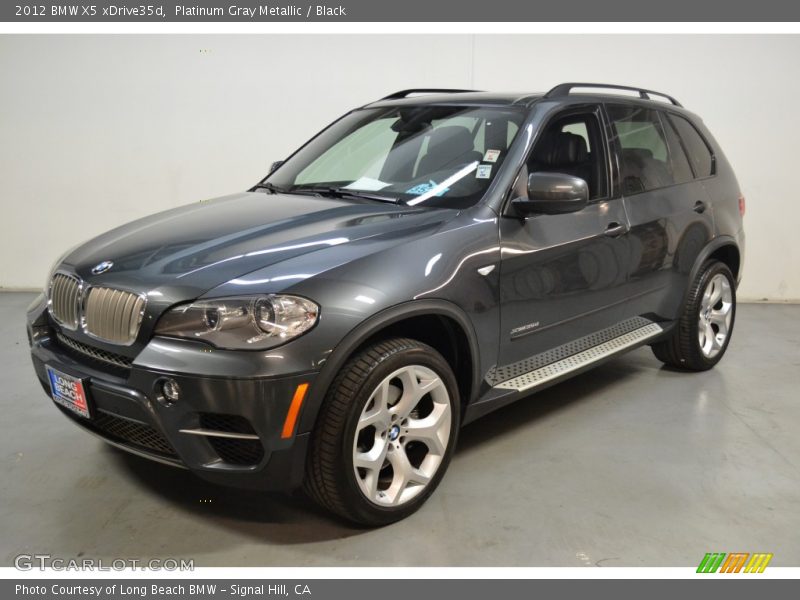 Platinum Gray Metallic / Black 2012 BMW X5 xDrive35d