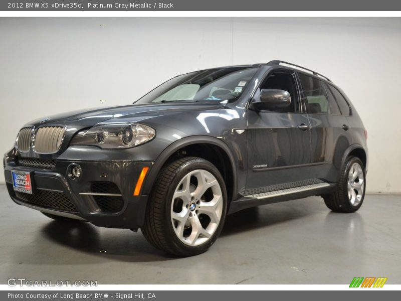 Platinum Gray Metallic / Black 2012 BMW X5 xDrive35d
