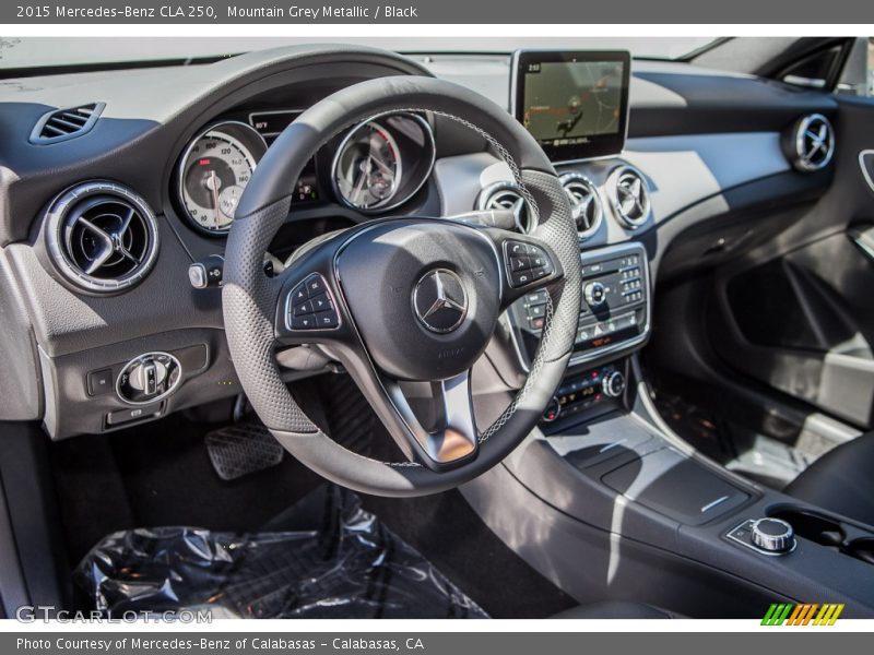 Mountain Grey Metallic / Black 2015 Mercedes-Benz CLA 250