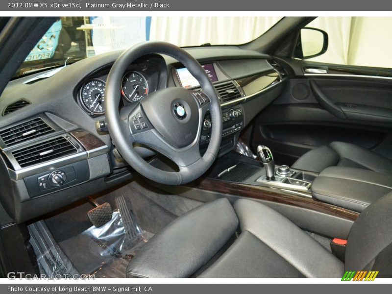 Platinum Gray Metallic / Black 2012 BMW X5 xDrive35d