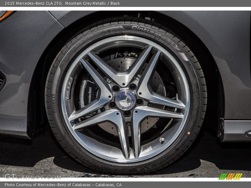 Mountain Grey Metallic / Black 2015 Mercedes-Benz CLA 250