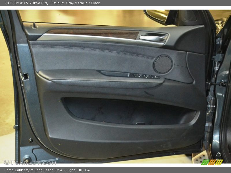 Platinum Gray Metallic / Black 2012 BMW X5 xDrive35d