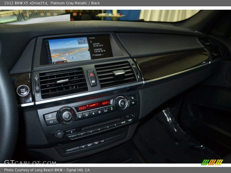 Platinum Gray Metallic / Black 2012 BMW X5 xDrive35d