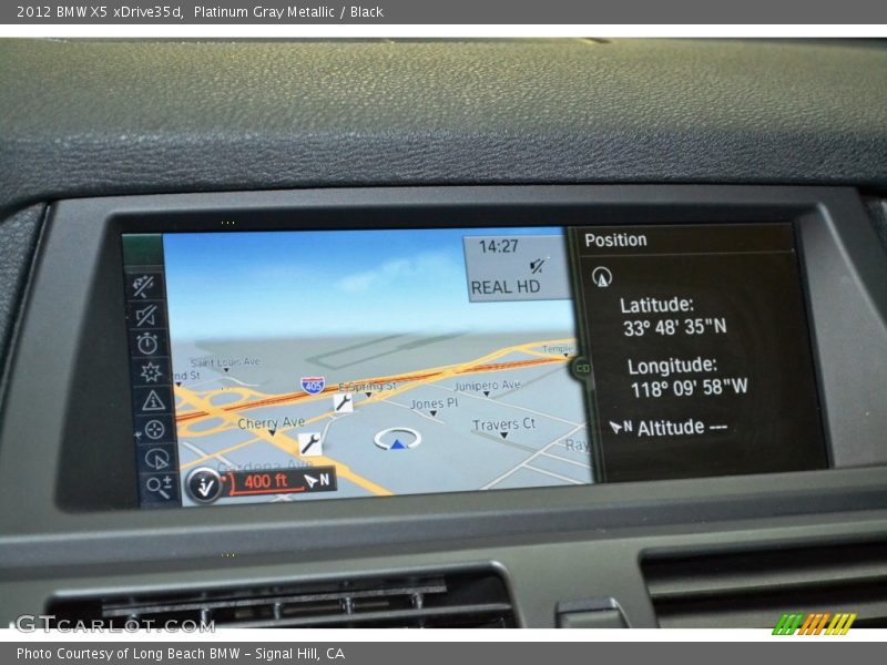 Platinum Gray Metallic / Black 2012 BMW X5 xDrive35d