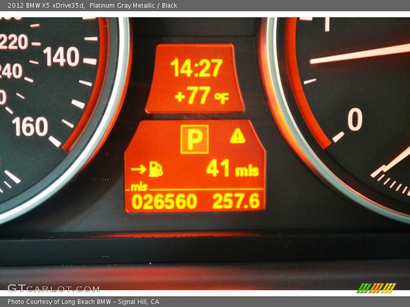 Platinum Gray Metallic / Black 2012 BMW X5 xDrive35d