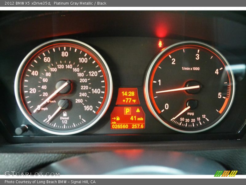Platinum Gray Metallic / Black 2012 BMW X5 xDrive35d