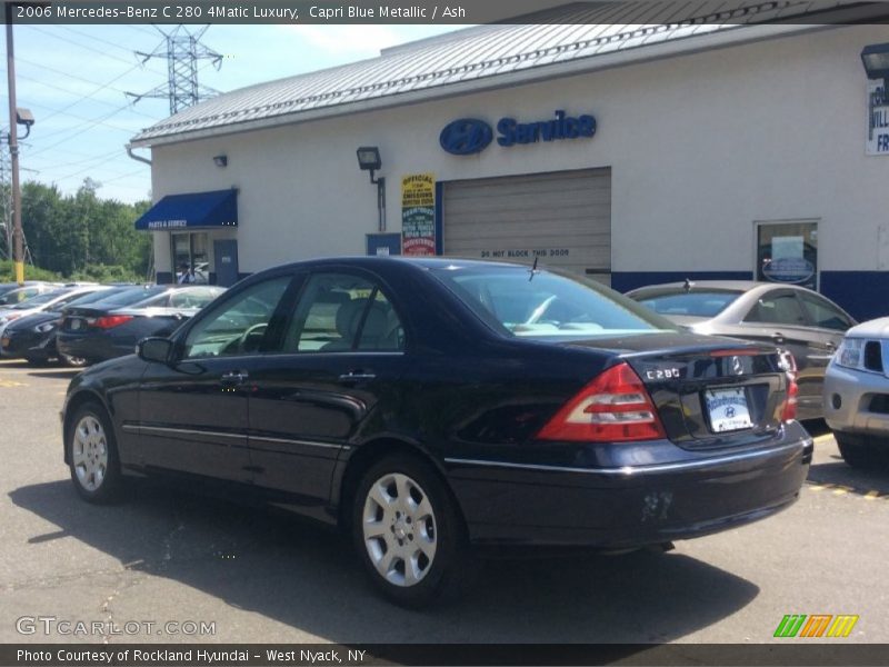 Capri Blue Metallic / Ash 2006 Mercedes-Benz C 280 4Matic Luxury