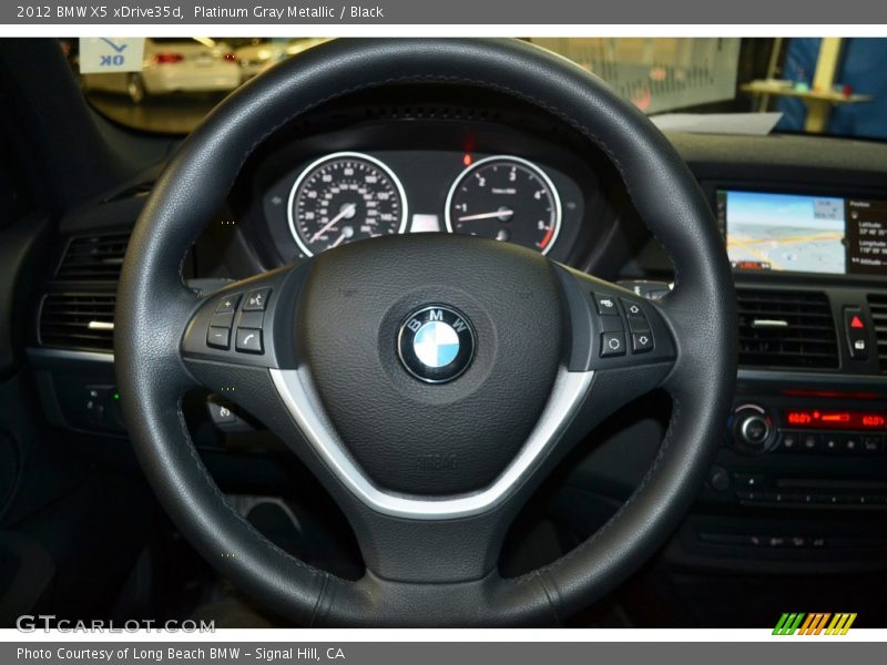 Platinum Gray Metallic / Black 2012 BMW X5 xDrive35d