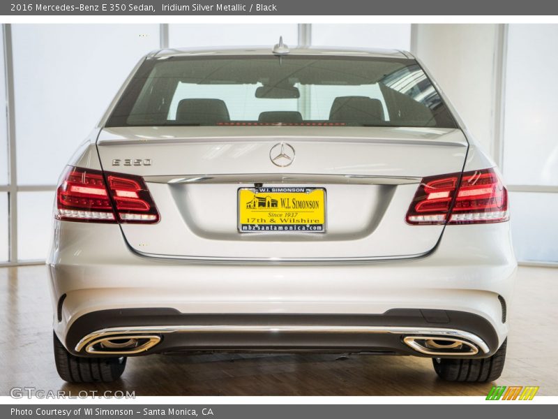 Iridium Silver Metallic / Black 2016 Mercedes-Benz E 350 Sedan