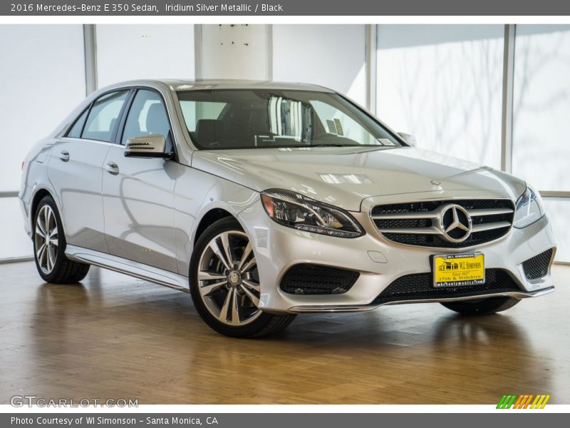 Iridium Silver Metallic / Black 2016 Mercedes-Benz E 350 Sedan
