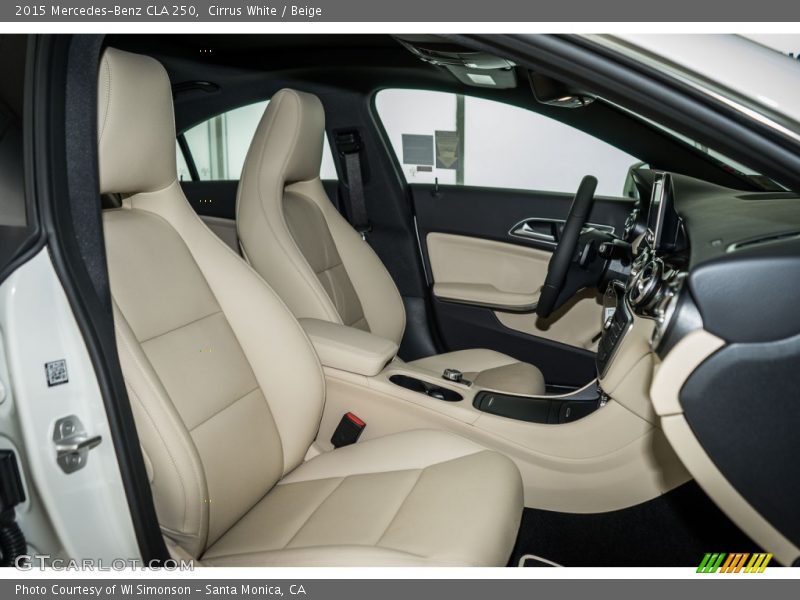 Cirrus White / Beige 2015 Mercedes-Benz CLA 250