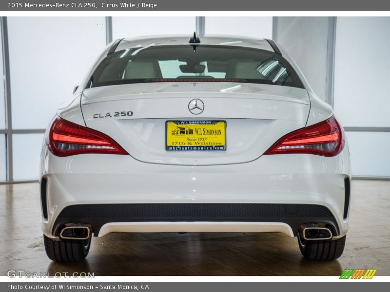 Cirrus White / Beige 2015 Mercedes-Benz CLA 250
