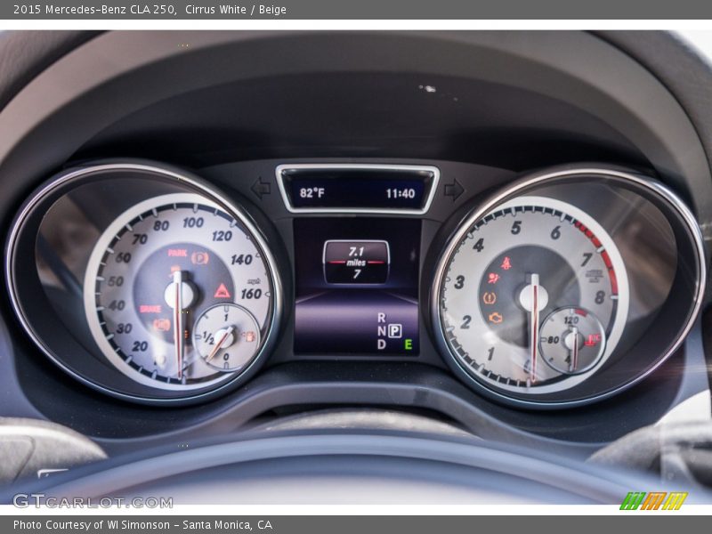 Cirrus White / Beige 2015 Mercedes-Benz CLA 250