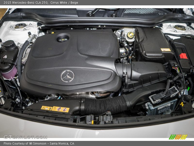 Cirrus White / Beige 2015 Mercedes-Benz CLA 250