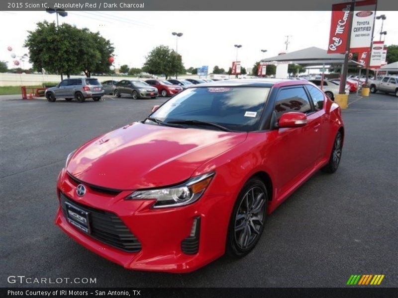 Absolutely Red / Dark Charcoal 2015 Scion tC