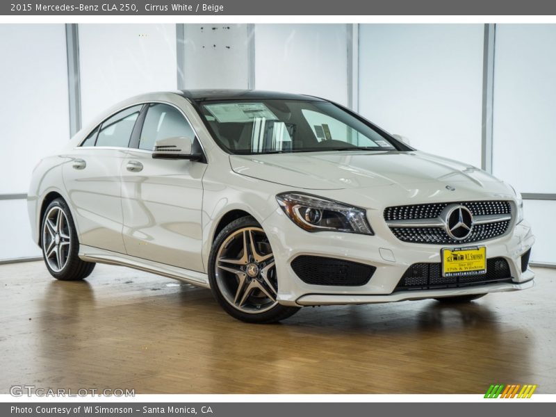 Cirrus White / Beige 2015 Mercedes-Benz CLA 250