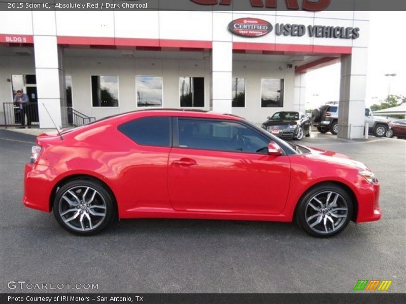 Absolutely Red / Dark Charcoal 2015 Scion tC