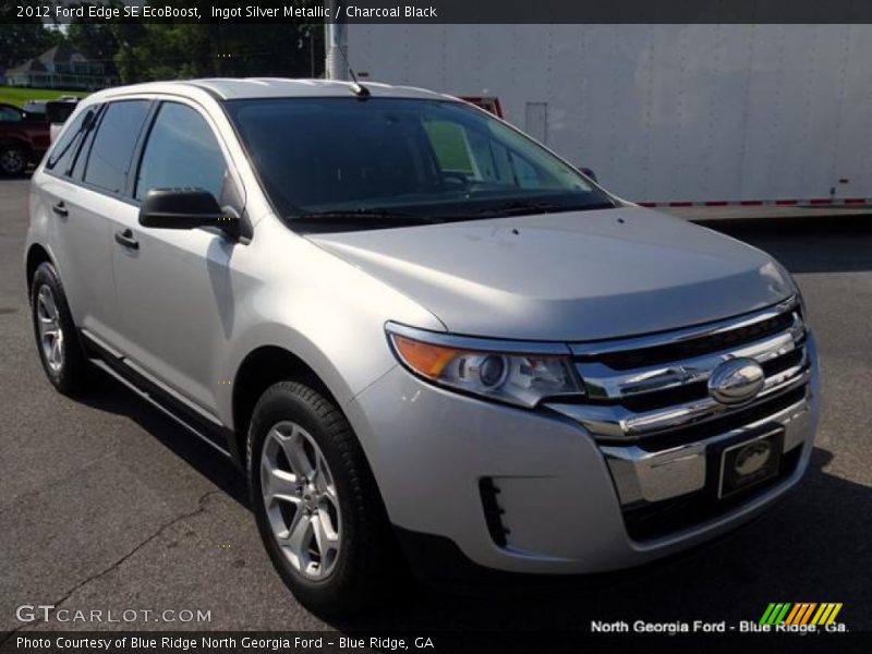 Ingot Silver Metallic / Charcoal Black 2012 Ford Edge SE EcoBoost