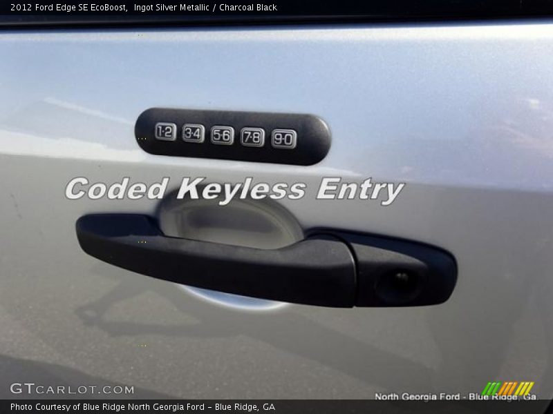 Ingot Silver Metallic / Charcoal Black 2012 Ford Edge SE EcoBoost