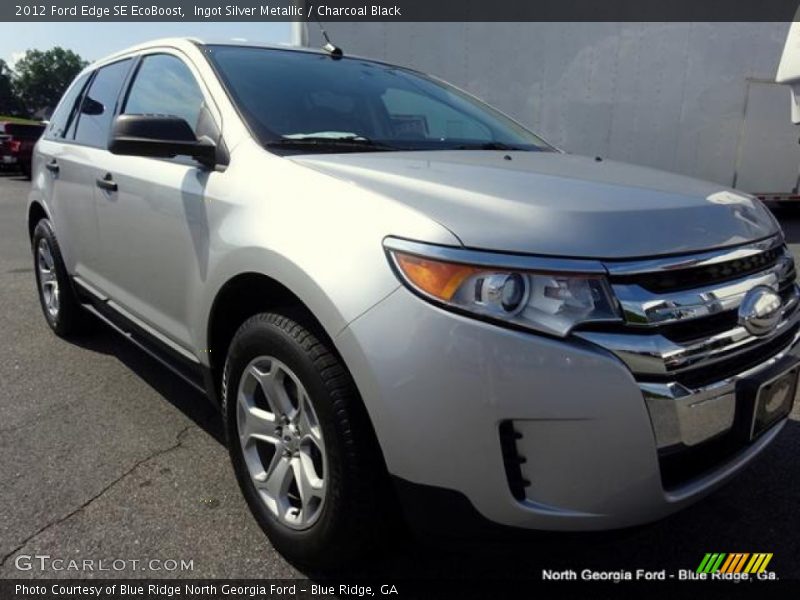 Ingot Silver Metallic / Charcoal Black 2012 Ford Edge SE EcoBoost