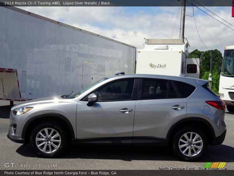 Liquid Silver Metallic / Black 2014 Mazda CX-5 Touring AWD