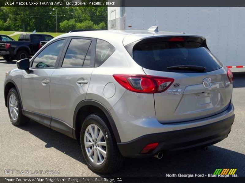 Liquid Silver Metallic / Black 2014 Mazda CX-5 Touring AWD