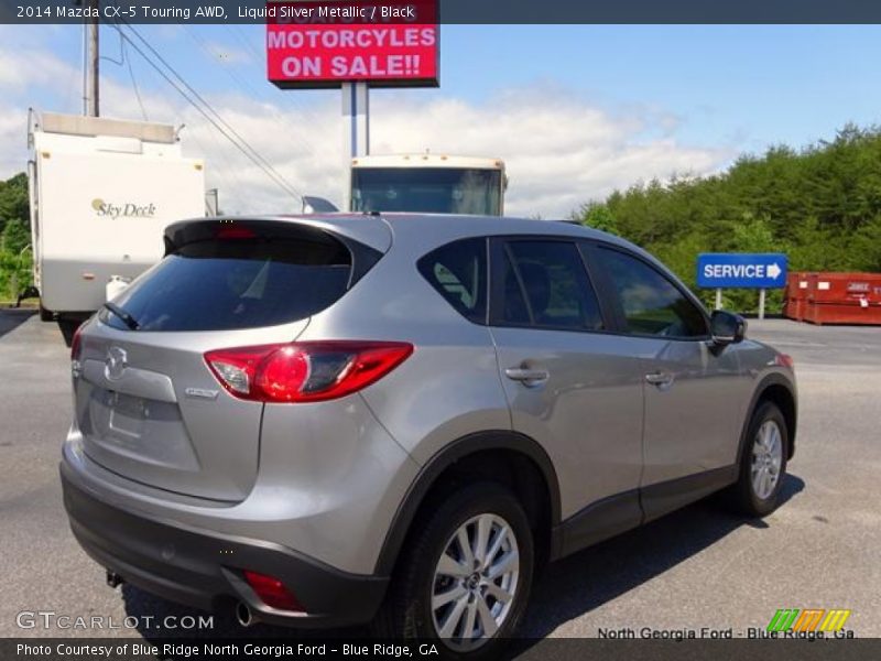 Liquid Silver Metallic / Black 2014 Mazda CX-5 Touring AWD