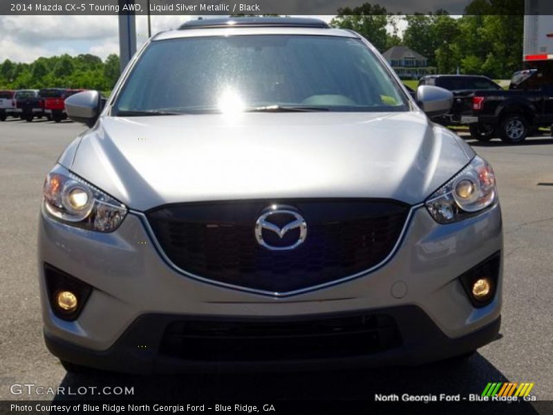 Liquid Silver Metallic / Black 2014 Mazda CX-5 Touring AWD