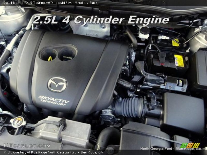 Liquid Silver Metallic / Black 2014 Mazda CX-5 Touring AWD