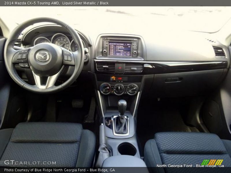 Liquid Silver Metallic / Black 2014 Mazda CX-5 Touring AWD