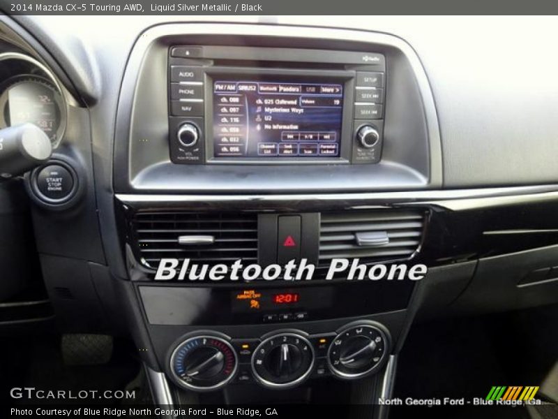 Liquid Silver Metallic / Black 2014 Mazda CX-5 Touring AWD