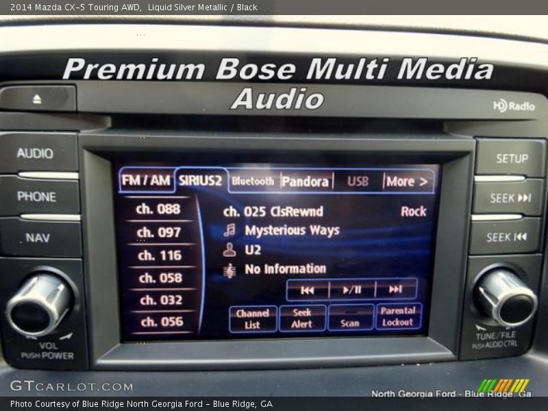 Liquid Silver Metallic / Black 2014 Mazda CX-5 Touring AWD