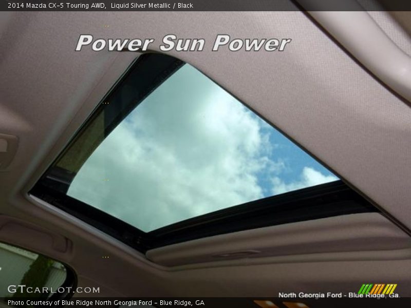 Liquid Silver Metallic / Black 2014 Mazda CX-5 Touring AWD