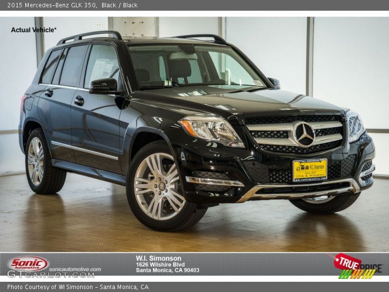 Black / Black 2015 Mercedes-Benz GLK 350