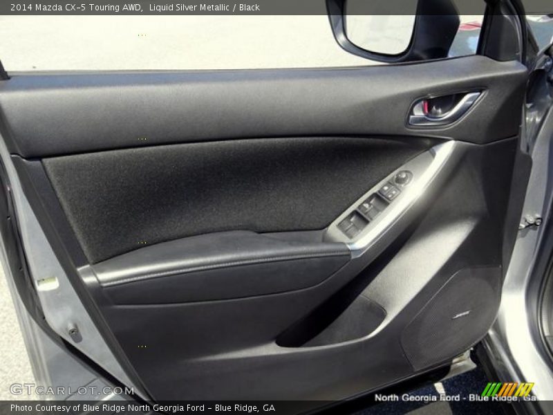 Liquid Silver Metallic / Black 2014 Mazda CX-5 Touring AWD