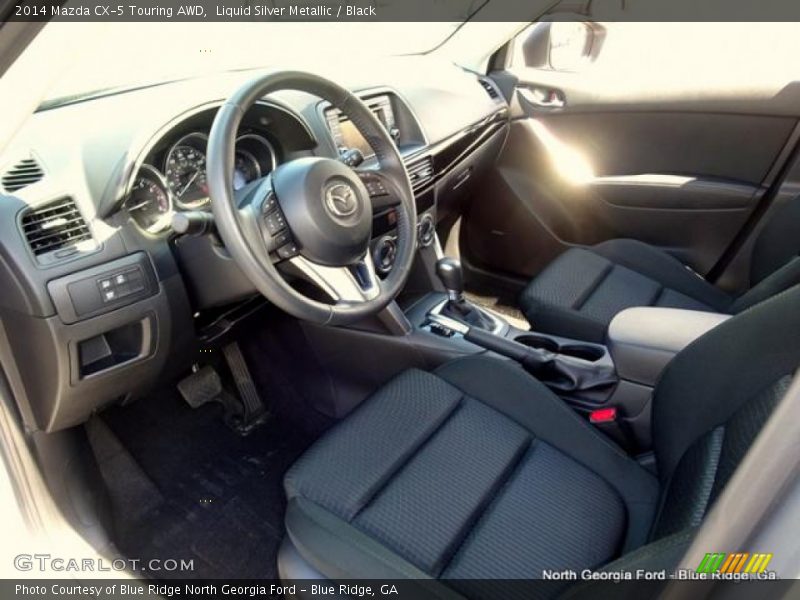 Liquid Silver Metallic / Black 2014 Mazda CX-5 Touring AWD