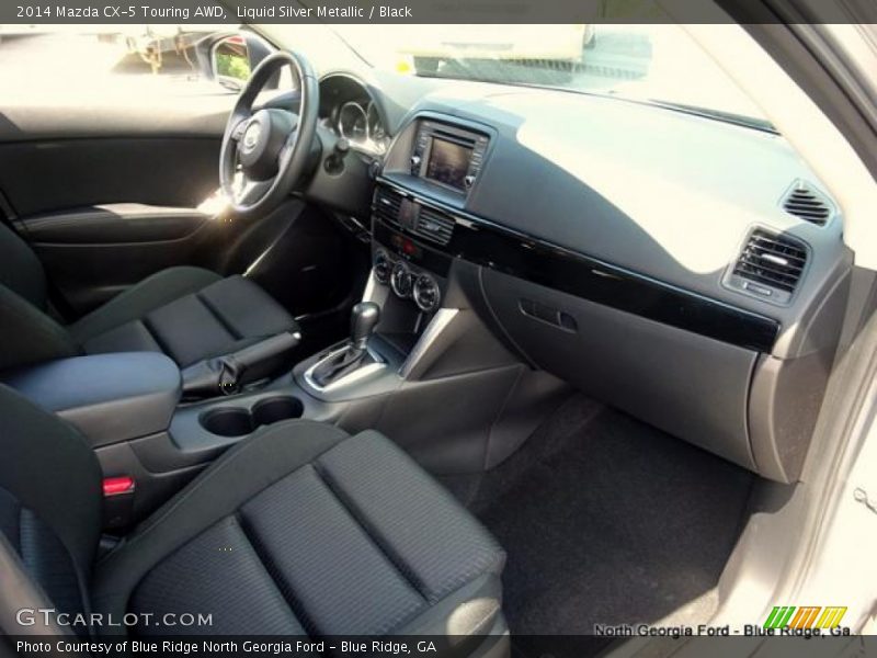 Liquid Silver Metallic / Black 2014 Mazda CX-5 Touring AWD