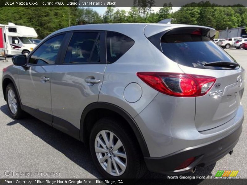 Liquid Silver Metallic / Black 2014 Mazda CX-5 Touring AWD