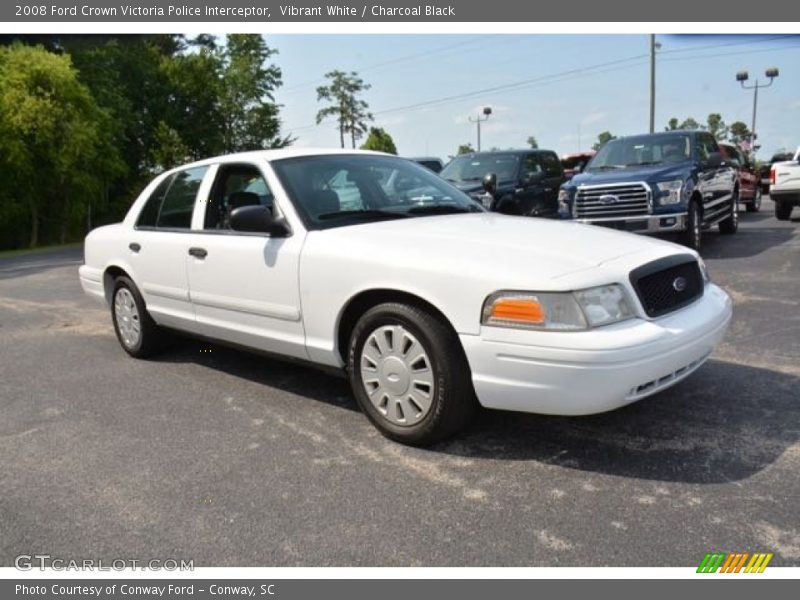Front 3/4 View of 2008 Crown Victoria Police Interceptor