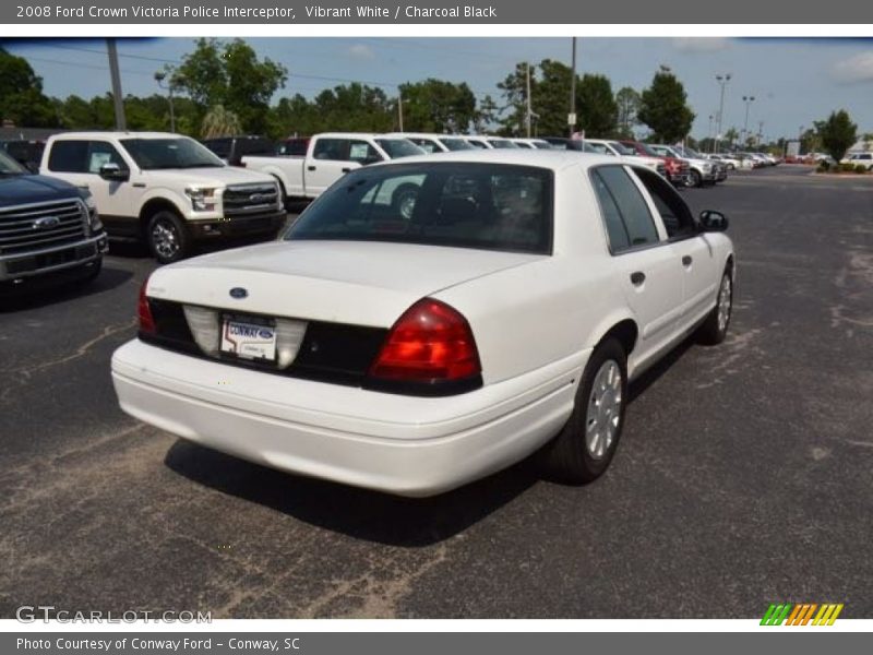 Vibrant White / Charcoal Black 2008 Ford Crown Victoria Police Interceptor