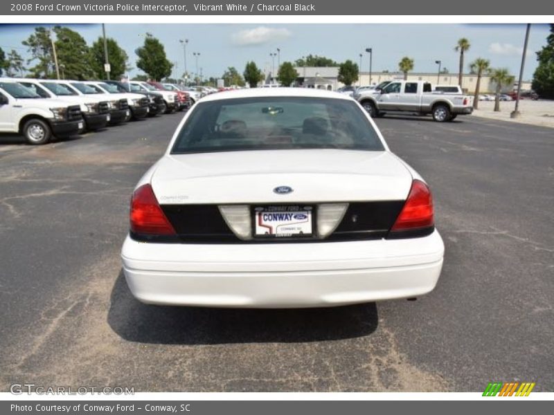 Vibrant White / Charcoal Black 2008 Ford Crown Victoria Police Interceptor
