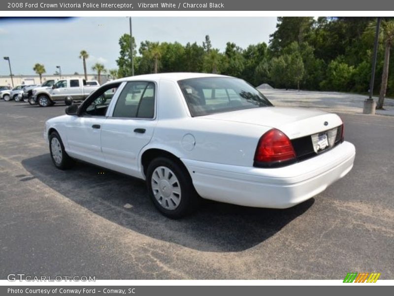 Vibrant White / Charcoal Black 2008 Ford Crown Victoria Police Interceptor