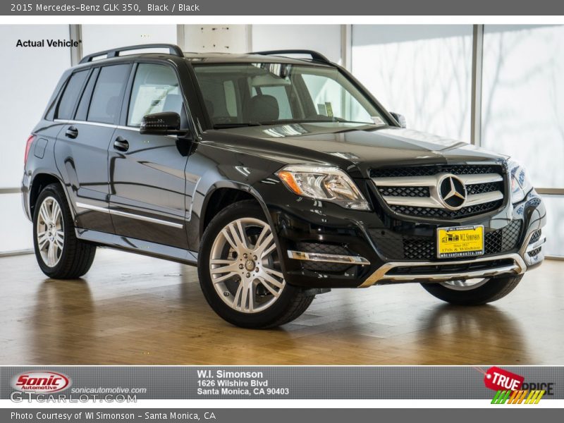 Black / Black 2015 Mercedes-Benz GLK 350